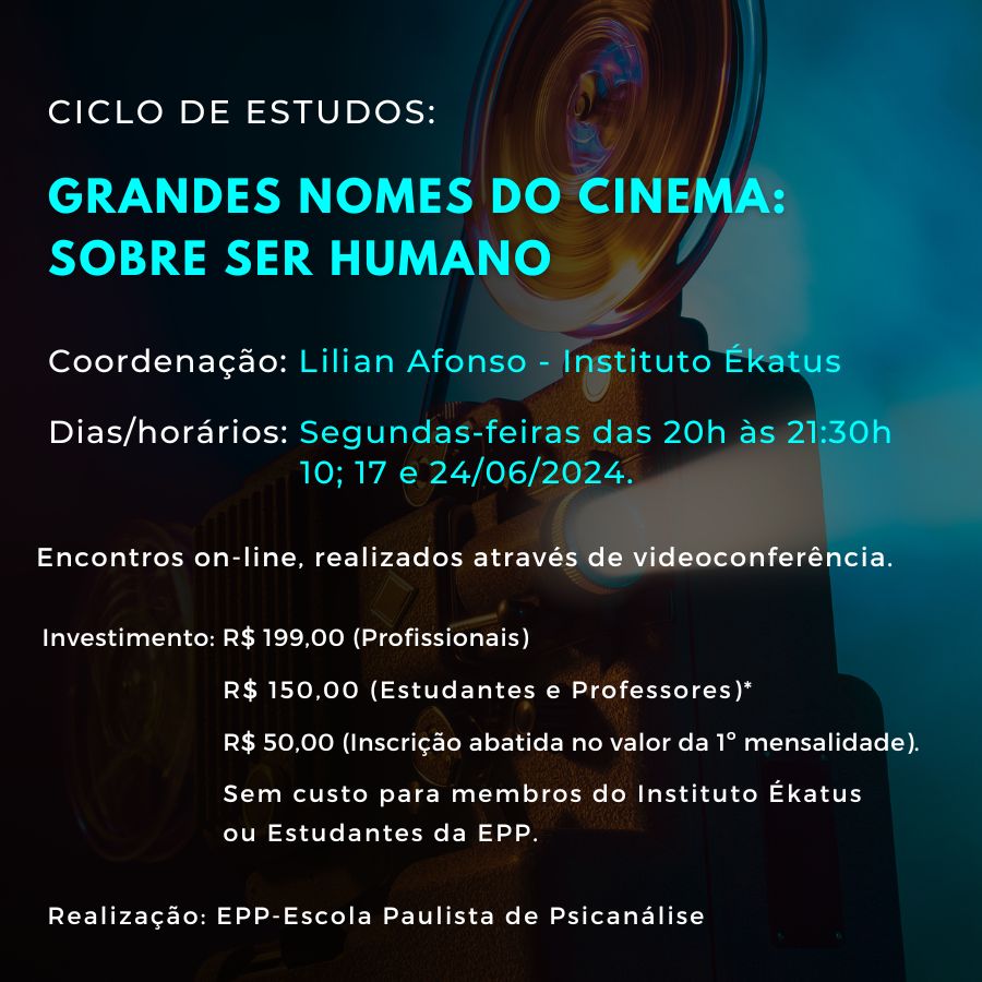 CICLO-CINEMA-BANNER Ciclo de Estudos: Grandes nomes do cinema: Sobre ser humano