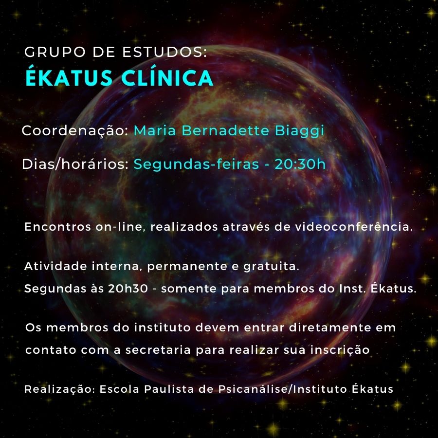 GRUPO_EKATUS_CLINICA_NOVO_BANNER Cursos / Grupos / Extensão / Ciclos de Psicanálise