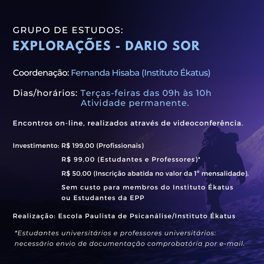 GRUPO_EXPLORACOES_BANNER Grupo de Estudos Explorações - Dario Sor