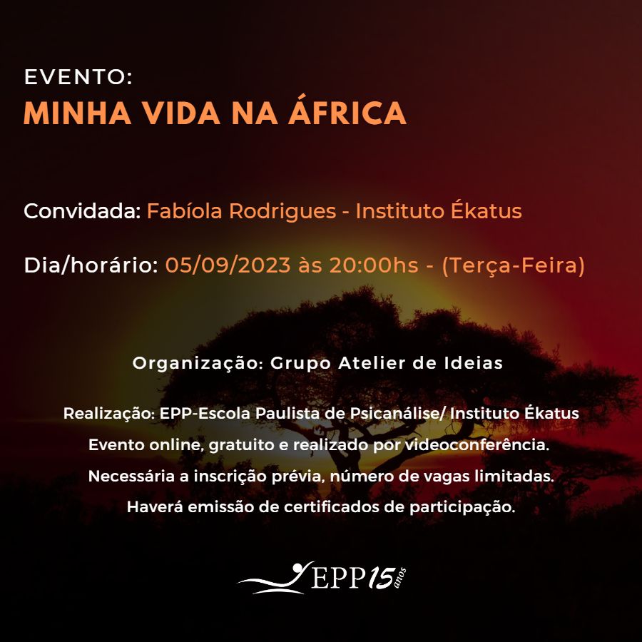 MinhaVida_BANNER1 Evento: Minha vida na África com Fabíola Rodrigues - 05/09/2023 às 20:00hs